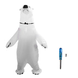 Inflatable Polar Bear Costume Reinforced Stitching Lightweight Reusable Waterproof Blow Up Animal V1294-YM0710-3115230111111
