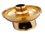 22cm 410 Stainless Steel Dessert Pan Dry Dessert Container Pot Fruit Bowl Fountain Fondue for V1294-YM0901-3118240131611