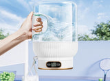 Portable 1200ml Electric Mixing Cup, Stainless Steel & Glass Body, Squeeze Bottle for Protein V1189-LWWAL-20260401-07283