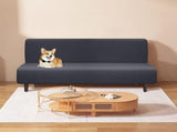 Armless Futon Cover Stretch Sofa Bed Slipcover Protector Elastic High Stretch Waterproof Jacquard V1192-AZ-W-24971