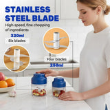 2026 Upgrade Electric Garlic Chopper, Mini Portable B Charging Food Processor & Vegetable Chopper, V1258-DP02-F-414