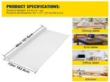 Plastic Table Cover 101.6 x 182.8 cm, 1.5 mm Thick Clear Table Protector, Rectangle Clear Desk Mat, V952-FXPVC15MM40728L6GV0