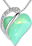 Infinity Love Heart Necklace, Birthstone Necklace for Women, Jewelry for Women with Healing V1164-325799