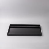 Tray Rectangular 42cm Black Lacquerware V637-L0192