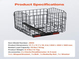 Scooter Rear Basket, Folding Metal Wire Basket, Heavy Duty & Spacious Cargo Basket, Works with V952-CKHXJSSZWNCKSKD1LV0