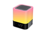 Night Lights Bluetooth Speaker Alarm Clock Bluetooth Speaker Touch Sensor Bedside Lamp Dimmable V1263-JX-6734