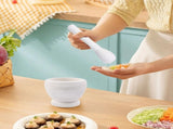 Mixing Grinder Crusher Kitchen Bowl Smashing Tools-Wood Grain,for Garlic Ginger Spices Seeds Nuts V1366-AZ2-W-23849
