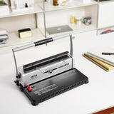 Coil Spiral Binding Machine, Manual Book Maker 34-Holes Binding 120 Sheets, Punch Binder with V952-ZDJ20XQSSD34J0H4EV0