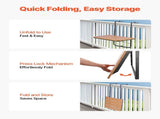 Balcony Hanging Table, 595 x 400 mm Folding Balcony Railing Table, Outdoor Balcony Bar Table for V952-FXGZSM25INCHDZVCRV0