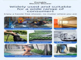 2-in-1 Portable Electric Outdoor Shower and Car Wash Kit Handheld Rechargeable Water Pump Set for V888-ELOSUNG44638