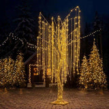 Christabelle Silver Willow Tree 180cm Christmas Display Warm White LED Lights Flexible Branches 112_MHA618