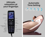 FORTIA Electric Massage Chair Zero Gravity Heating Massager Full Body Shiatsu Recliner, Remote V219-MSGECHFORA8BR