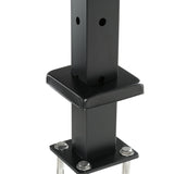 Cable Railing Post, 42" x 1" x 2" Steel L-Shaped Hole Corner Railing Post, 12 Pre-Drilled Holes, V952-1JZLGZHS1067CSWRBV0
