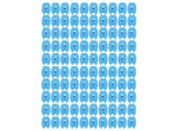 100PCS Electric Fence Insulator Weather Resistant ABS Square Tube Post Insulator for Steel Wire Blue V1294-YM0717-3111220228811