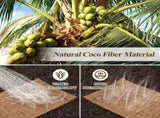 Natural Coconut Mulch Roll for Landscaping 118" L x 7.8 W Garden Edging Border Mat with 50 Pcs V1369-AZ3-W-16305