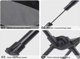 Portable Folding Camping Chair with Carry Bag, Breathable Mesh Outdoor Seat for Hiking, Beach Trips, V1189-LC-AMZ-00057