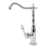 Bathroom Water Tap Retro European Style Brass Electroplating with Long Bend Hose Hot Cold Mixer V1294-YM0626-3112220094311