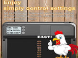 CARLA HOME Automatic Chicken Coop Door with Timer & LCD Screen, Anti-Pinch Safety, Easy Battery LSB-36311
