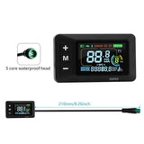 Electric Bike LCD Display Meter Dashboard Display Panel 24V 36V 48V 52V 60V for Electric Scooter V1369-AZ3-W-11982