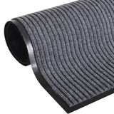 Grey Pvc Door Mat 90 X 150 Cm 43_241276