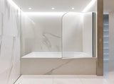 180 Degree Pivot Door 6mm Safety Glass Bath Shower Screen 800x1400mm By Della Francesca V63-829001