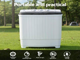 Devanti Portable Washing Machine Twin Tub 4.5KG PWM-B-T-4.5KG-GY