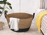 3 Piece Cotton Rope Stripe Carry Handles Storage Baskets Set V915-MB0049