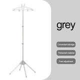 Grey Adjustable Foldable Garment Steamer Stand - Independent Support for Home Use V888-ELOSUNG13367