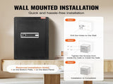 Single Door 4.0 cu.ft Safe Box with Key Lock & Password, Safe Lock Box with Fireproof Bag, Key Rack, V952-DMBXXLS452CUYI3X5V9