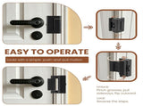 2PCS Portable Door Lock, Die Cast Aluminum Alloy, Spring Loaded Latch, for Business Trip Temporary V1369-AZ3-W-12314