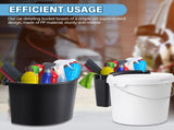 2 Pcs Car Detailing Bucket Organizer 10.2 x 7.8 x 5.5 Inch Car Washing Bucket Caddy Portable V1258-DP02-C-3044