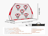 2133.6 x 2133.6mm Football Trainer Throwing Net, Training Throwing Target Practice Net with 5 Target V767-VVR-GLQW77YC5KXWQ8XVG001V0