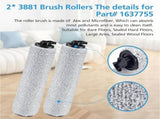 6-pack 3831 Vacuum Cleaner Brush Roll ilter Replacement Parts or Bissell Crosswave H2/3845N/3831 V1259-DP01-F-485