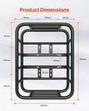 Rear Bike Basket Large Bicycle Basket with Cargo Net Rainproof Cover Liner V952-CKHXJSGZYNCBP96PNV0