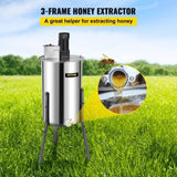 VEVOR 3/6 Frame Electric Honey Extractor Beekeeping Stainless Steel W/ 3 Legs V952-SXXDDYMJ000000001V3