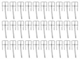 30pcs Supermarket Hook Iron Grid Shelf Hook Jewelry Display Shelf Hook 3.5mm Thickness15cm / 5.9in V1294-YM0721-3117210001012