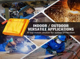 Welding with Frame, 6' x 6' Welding Curtain, Flame-Resistant Vinyl Welding Protection V952-DMSHJPF6X6YCWE2S4V0