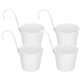 4Set Flower Plant Succulent Pot Wall Mounted Iron Planter Garden Balcony Accessory V1294-YM0901-3111210030311