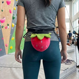 Strawberry Chalk Bag Rock Climbing Chalk Bag Suitable Bouldering Gym Indoor & Outdoor Climbing with V1261-STRAWBERRY001
