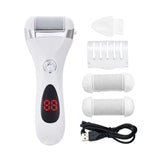 Electric Foot Callus Remover Kit, Rechargeable Callous removers 2 Grinding Heads Waterproof Foot V1192-AZ-W-13249