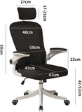Office Chair Swivel Ergonomic Office Chair With Back Support - White V957-SDOFBLOFSN3287S
