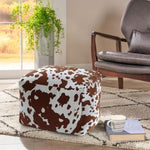 SOGA 55x35cm Squared Soft Pouffe Seat Cushion Elegant Home Accent Dcor Stylish Footstool POUFFE636