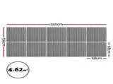 Artiss 10PCS Peel and Stick Wall Panels Tiles 68X68CM Self Adhesive for Home Office Studio Grey WP-68X68-10PCS-GR