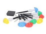 Mini Mushroom Solar Light String 8 LED Colorful Light Waterproof Outdoor Garden Light String V1294-YM0901-3119230148911