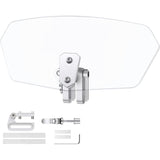 Motorcycle Windshield Adjustable Clip On Windscreen Extension Spoiler Wind Deflector For V1188-MS-227-1200
