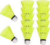 Durable Nylon Badminton Shuttlecocks Indoor Outdoor Training Recreational Yellow 12 Pack V1308-DSZKI-283