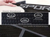 XL size men's 5d mesh cycling shorts casual elastic breathable letters elastic waist shorts summer V1106-HEGT-002