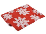 Christmas Tree Skirt White Snowflake Pattern Xmas Tree Mat for Holiday Party Decorations122cm/48.0in V1294-YM0523-3115210224011