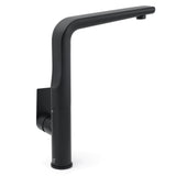 WELS Matte Black Round Kitchen Mixer Sink Tap Swivel Laundry Faucet Spout NEW V1233-KRF501B