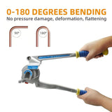 Multifunctional Manual Tube Bender, 0-180&deg Precision Bending, Compatible with Three Pipe Diameters, V1232-WGGJ-CT612-001